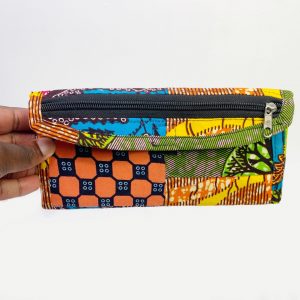Pocket Wallet - Green and Orange